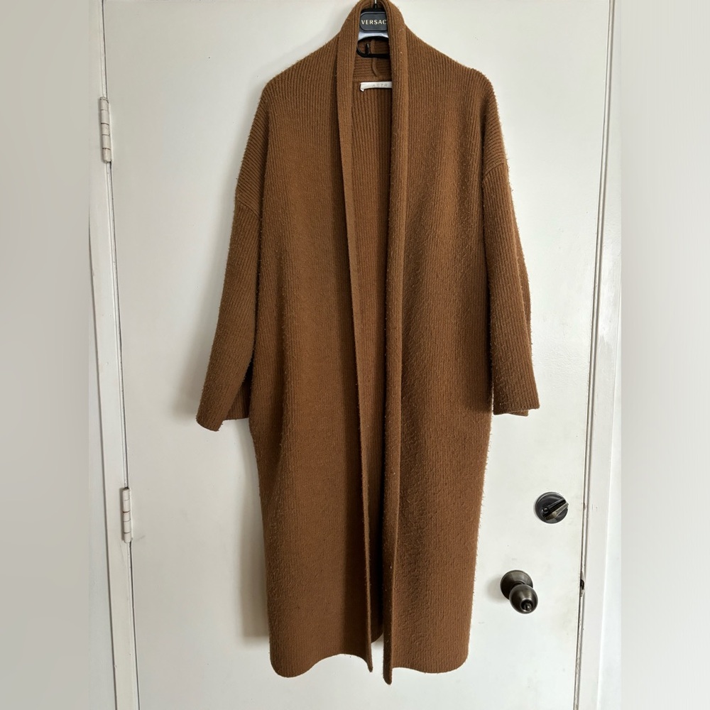 ASTR The Label Cozy Camel Knit Cardigan size M